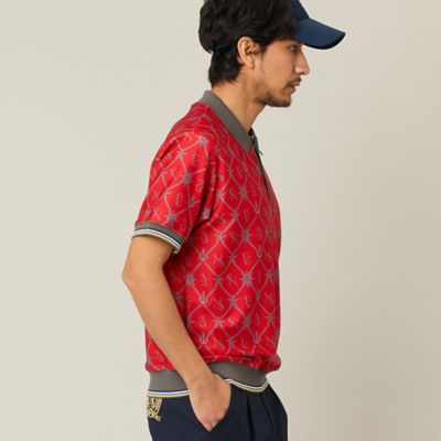 Men's】マリーンプリントポロ（23123605） | Nissa Golf