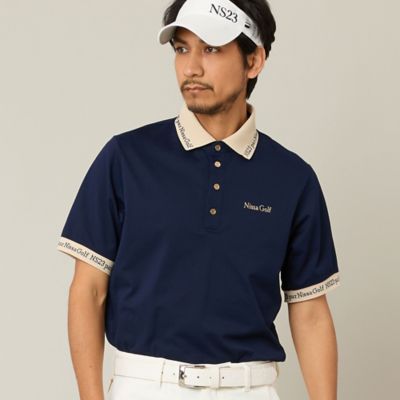 Men's】ロゴ襟アクティブポロシャツ（23123608） | Nissa