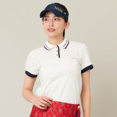 Women's】ロゴ襟アクティブポロシャツ（23123653