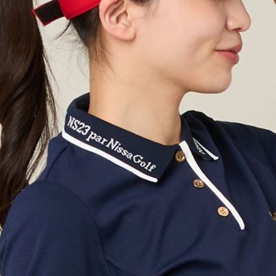 Women's】ロゴ襟アクティブポロシャツ（23123653