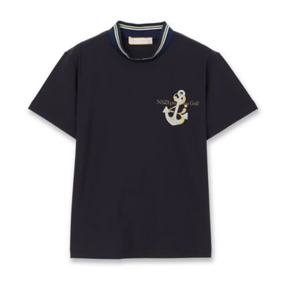 Women's】マリンプリントモックネック（23124651