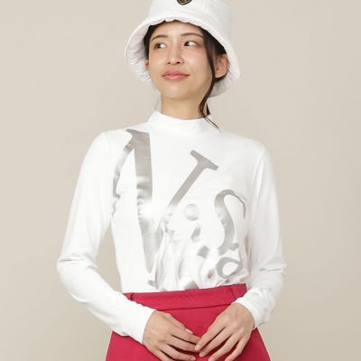 Women's】ロゴプリントモックネック（23124671