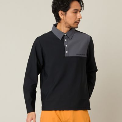 Men's】カラーブロック長袖ポロ（23125511） | Nissa Golf