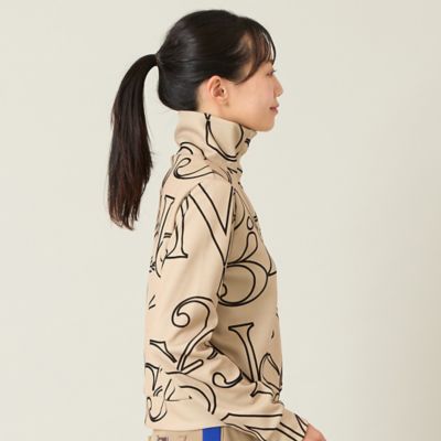 レディース】フロッキープリントハイネックカットソー