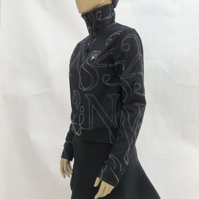 レディース】フロッキープリントハイネックカットソー