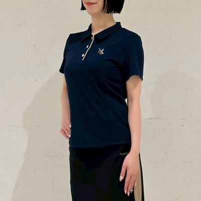 visvim 美品 ポロシャツ 胸ロゴ 刺繍 装飾 V XL ビッグ ジャンボ エッフェル刺しゅうポロシャツ 49AV JUNKO SHIMADA｜クロス