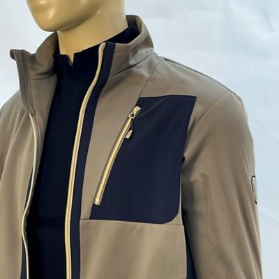 メンズ】WarmdArt裏フリース×ナイロン布帛ジップアップ