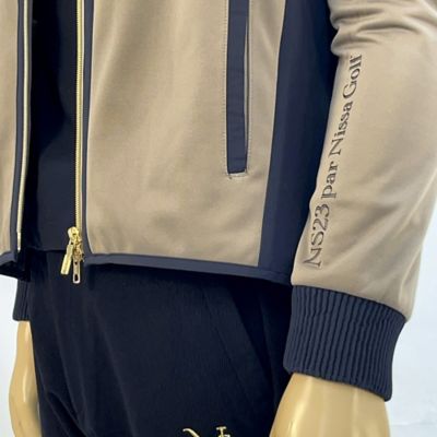 メンズ】WarmdArt裏フリース×ナイロン布帛ジップアップ