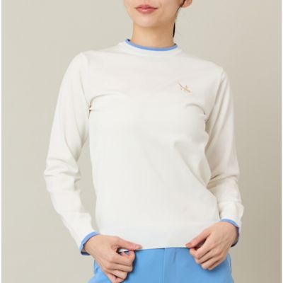 ＜Nissa Golf (Women/Men)＞【Ｗｏｍｅｎ’ｓ】【エコ素材】ＮＳ刺繍プルオーバー（２３１３２６５０）