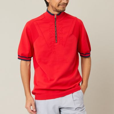 Men's】ホールガーメントハーフジップ（23133601