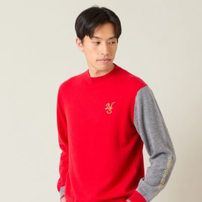 メンズ】多色展開カシミヤニットセーター（23136503） | Nissa