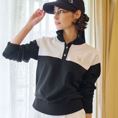 Women's】カラーブロックニットPO（23136652