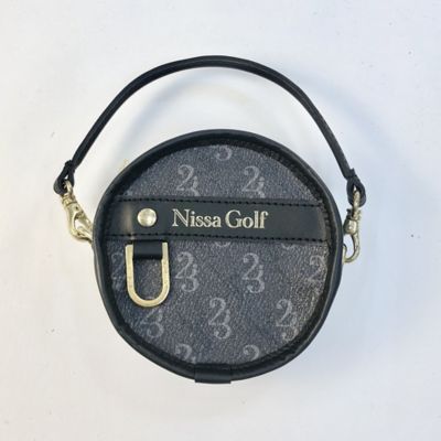 Nissa Golf (Women/Men)/ニッサゴルフ モノグラムPVC丸ポーチ(23144501) 30ブラック スポーツウェア【三越伊勢丹/公式】