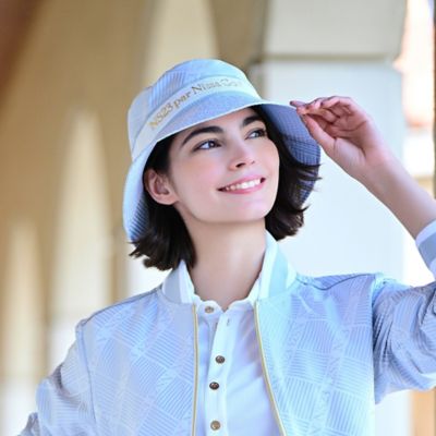 米沢織ジャカードハット（23151603） | Nissa Golf (Women/Men