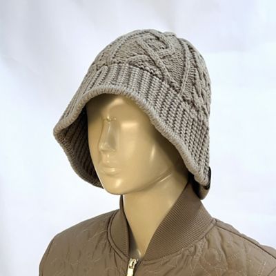 チューリップニットハット（23155501） SPECIALイタリーヤーンニットチューリップハット新品タグ付き MAISON | (Women Golf Nissa 帽子