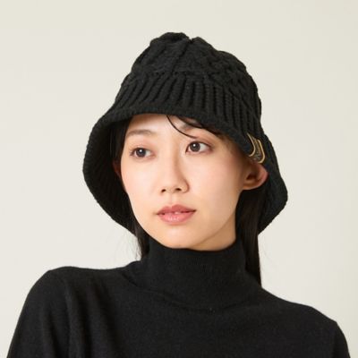 Nissa Golf (Women/Men)/ニッサゴルフ チューリップニットハット(23155501) 30ブラック スポーツウェア【三越伊勢丹/公式】