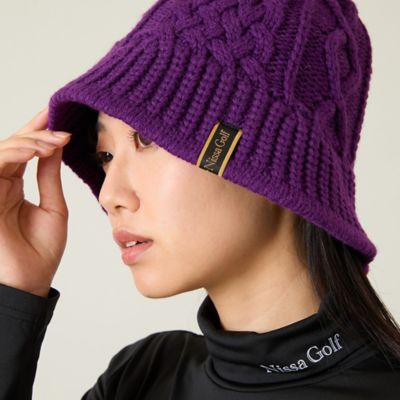 Nissa Golf (Women/Men)/ニッサゴルフ チューリップニットハット(23155501) 67パープル スポーツウェア【三越伊勢丹/公式】