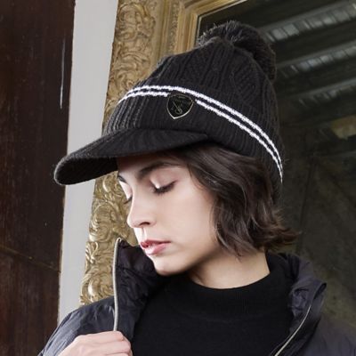 Nissa Golf (Women/Men)/ニッサゴルフ ポンポン付きニットキャップ(23155502) 30ブラック スポーツウェア【三越伊勢丹/公式】