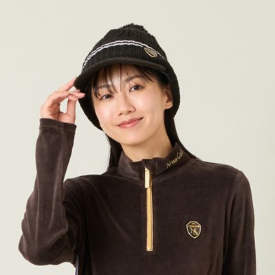取り外し可能】ポンポン付きニットキャップ（23155502