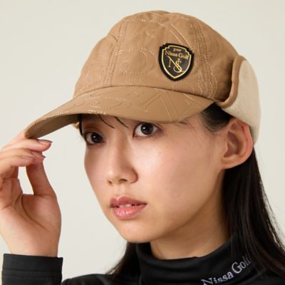 Nissa Golf (Women/Men)/ニッサゴルフ ロゴキルティングフライングキャップ(23156502) 10ベージュ スポーツウェア【三越伊勢丹/公式】