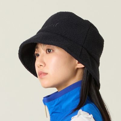 Nissa Golf (Women/Men)/ニッサゴルフ ボアフリースハット(23156503) 30ブラック スポーツウェア【三越伊勢丹/公式】