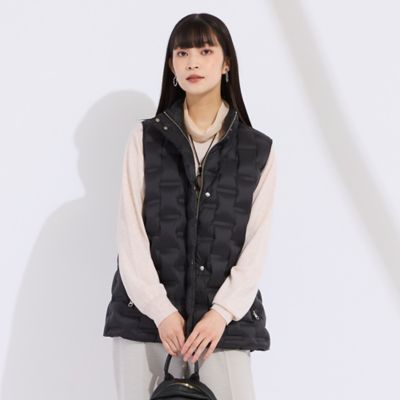 L～4L】ナイロンタフタダウンベスト（50001601） | Liliane