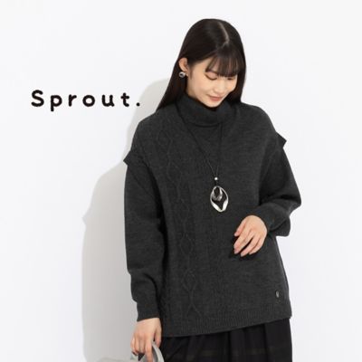 ＜Liliane Burty (Women/大きいサイズ)＞【Ｓｐｒｏｕｔ．】ローゲージ　ニットベスト（５０００６４７１）