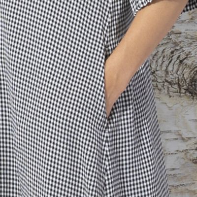 ギンガムチェック サッカー素材 シャツワンピース ５００１２１３１ 三越伊勢丹オンラインストア 公式