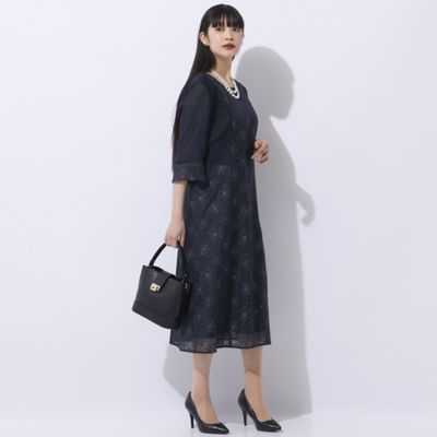オパール顔料プリント　ワンピース［セットアップ可］（５００１２４４１）