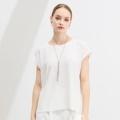 りつさま専用 M～4L／セットアップ対応】バックサテン梨地フレンチスリーブ