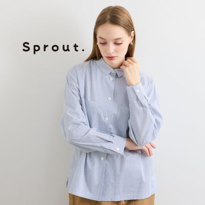 ＜Liliane Burty (Women/大きいサイズ)＞【Ｓｐｒｏｕｔ．／Ｍ～４Ｌ】イタリア製素材ドット／ボールプリントブラウス（５００３２６５１）