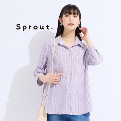 【Ｓｐｒｏｕｔ．】ストライプトリコットブラウス（５００３４５５１）