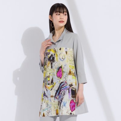 アートプリント×アムンゼン　チュニックＴシャツ（５００３５４０１）