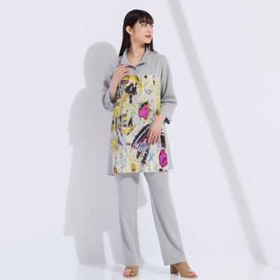 アートプリント×アムンゼン　チュニックＴシャツ（５００３５４０１）