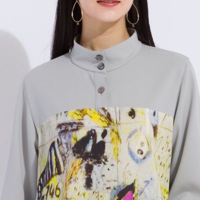 アートプリント×アムンゼン　チュニックＴシャツ（５００３５４０１）