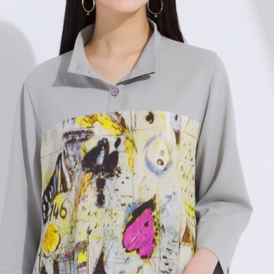 アートプリント×アムンゼン　チュニックＴシャツ（５００３５４０１）
