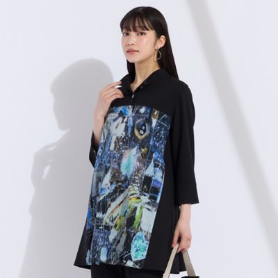 アートプリント×アムンゼン　チュニックＴシャツ（５００３５４０１）