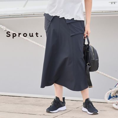 Liliane Burty (Women/大きいサイズ)/リリアン ビューティ 【Ｓｐｒｏｕｔ．】はっ水　オールゴムカーゴスカート（５００４２５７１）