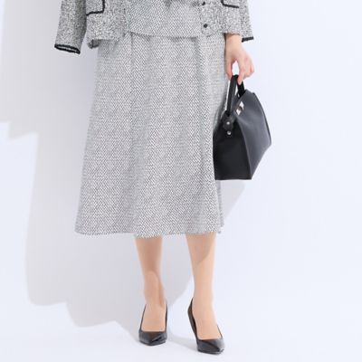 ＜Liliane Burty (Women/大きいサイズ)＞【セットアップ対応】ウォッシャブル幾何プリントスカート（５００４４５４１）