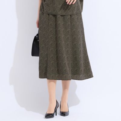【セットアップ対応】ウォッシャブル幾何プリントスカート（５００４４５４１）