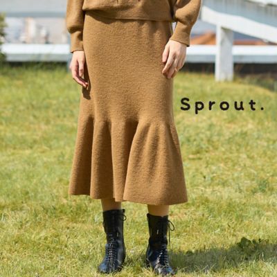オールゴムニットスカート（50046651） | Liliane Burty