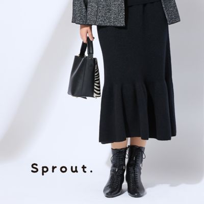オールゴムニットスカート（50046651） | Liliane Burty