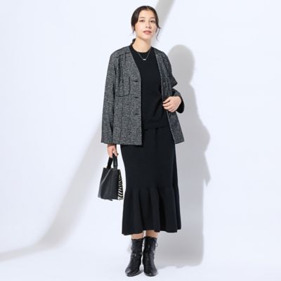 オールゴムニットスカート（50046651） | Liliane Burty