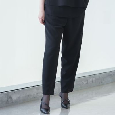 ＜Liliane Burty (Women/大きいサイズ)＞梨地ジョーゼット　オールゴムパンツ［セットアップ可］（５００５２４４２）