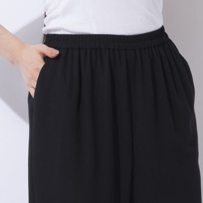 梨地ジョーゼット　オールゴムパンツ［セットアップ可］（５００５２４４２）