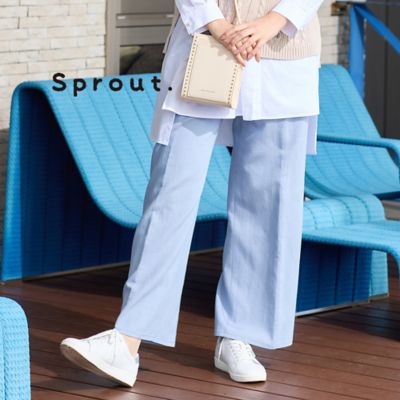 Liliane Burty (Women/大きいサイズ)/リリアン ビューティ 【Sprout.】ソフトコールドスラブ ワイドパンツ(50052551)