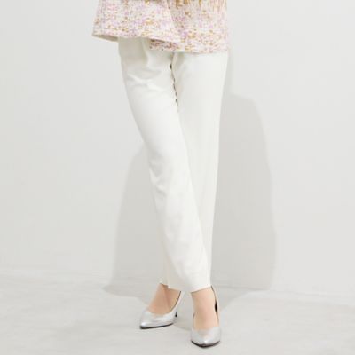 ＜Liliane Burty (Women/大きいサイズ)＞【Ｌ～４Ｌ／セットアップ対応】バックサテン梨地オールゴムパンツ　裏地付き（５００５２６４１Ａ）