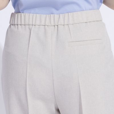 ナチュラル素材　センタープレスパンツ（５００５３４１２）