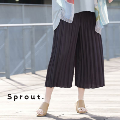 ＜Liliane Burty (Women/大きいサイズ)＞【Ｓｐｒｏｕｔ．】プリーツ加工　オールゴムパンツ（５００５３４５１）