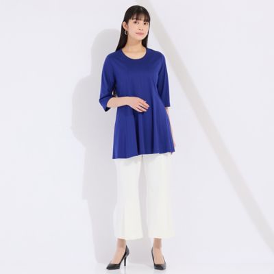 ウォッシャブル　裾ベンツクロップドパンツ（５００５３５０１）